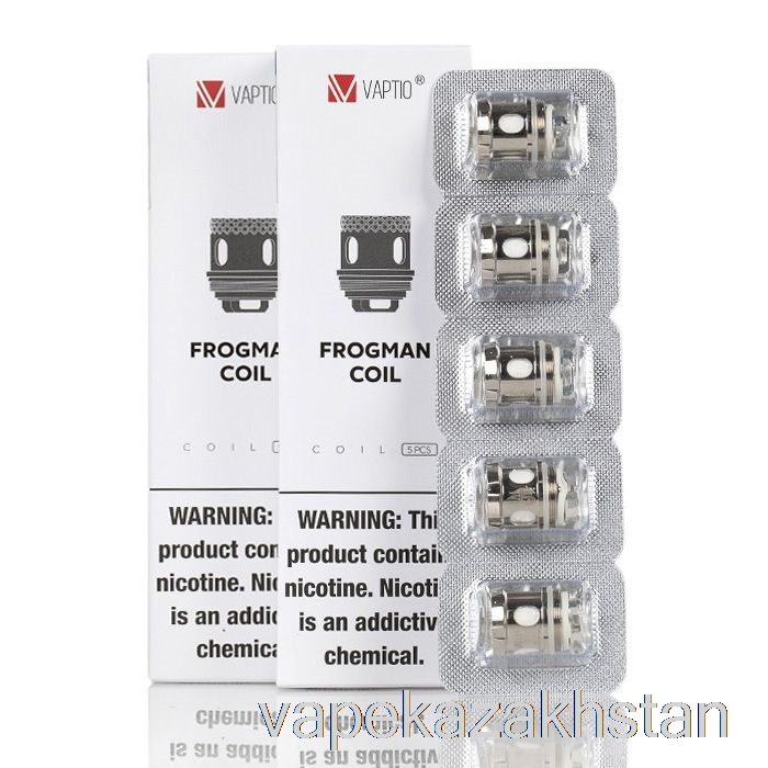 Vape Disposable Vaptio Frogman Replacement Coils 0.2ohm Strip Coils